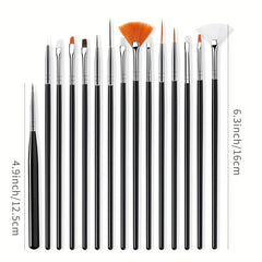 15 Pcs Nail Pens Paint Pen Set Nail Art Tools