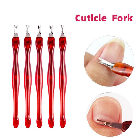 5pcs Precision Cuticle Fork for Manicure & Pedicure