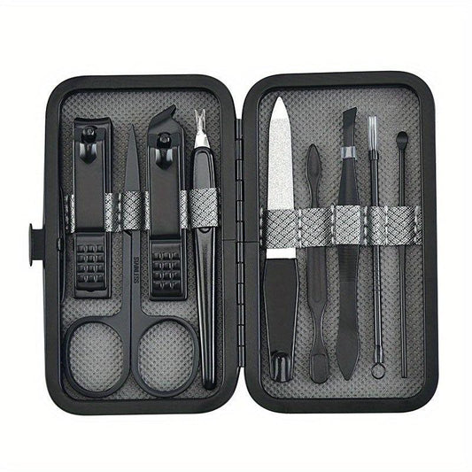 Stainless Steel Nail Clippers Set with Manicure Kit for Home and Travel