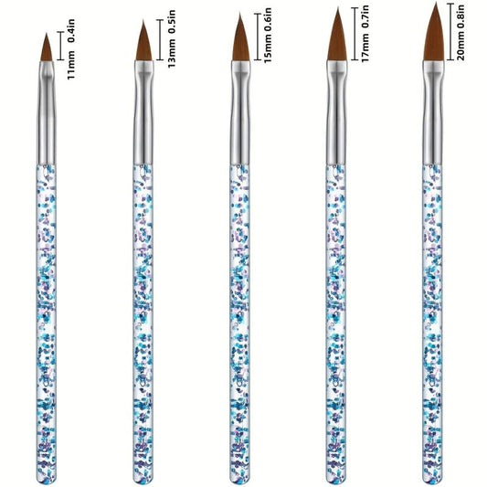 31pcs Nail Art Brush Set Dotting Tools Dust Brush Striping Brush for Long Lines