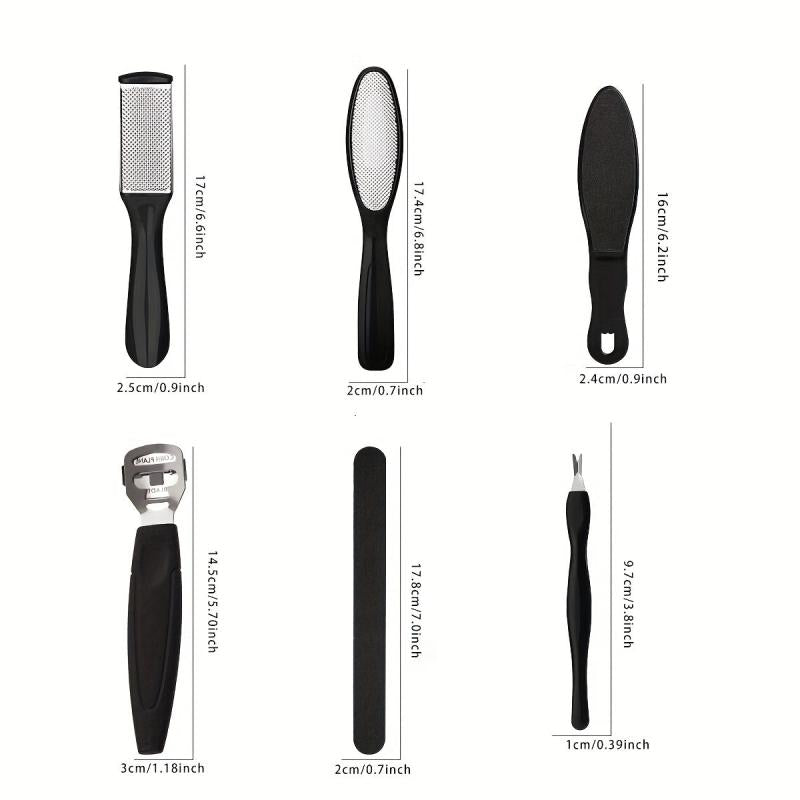 7-in-1 Stainless Steel Pedicure Tools Set for Dead Skin Removal