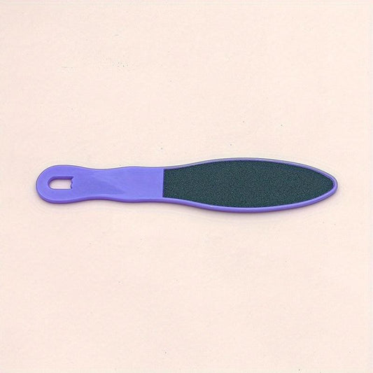 Double-Sided Pedicure Foot File Cuticle File Scrubber with Plastic Handle