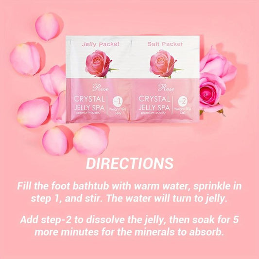 Moisturizing Lavender Rose Foot Soak Jelly Soap