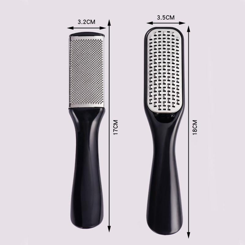 2 Pcs Stainless Steel Pedicure Kit Dead Skin Remover Foot Spa Set