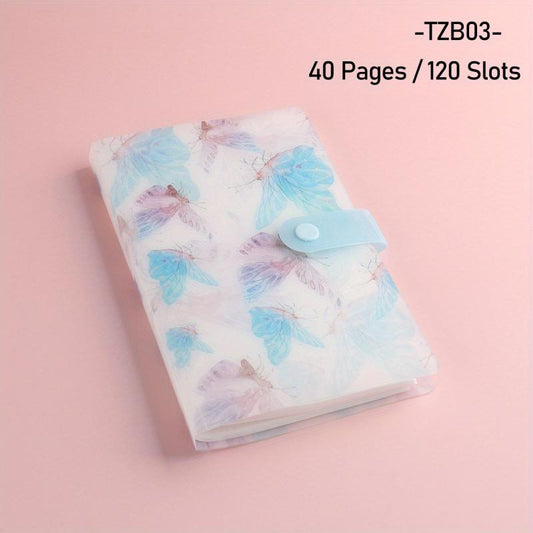 120 Slots Nail Art Sticker Storage Book Plastic Nail Art Tools Display