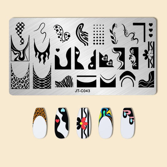 Stainless Steel Nail Art Stamping Plates