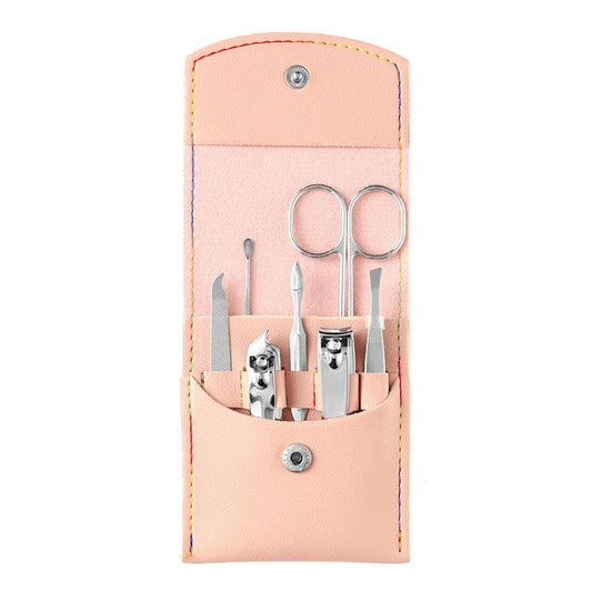 7 Pcs Manicure Set Nail Clipper Kit Professional Pedicure Grooming Kit