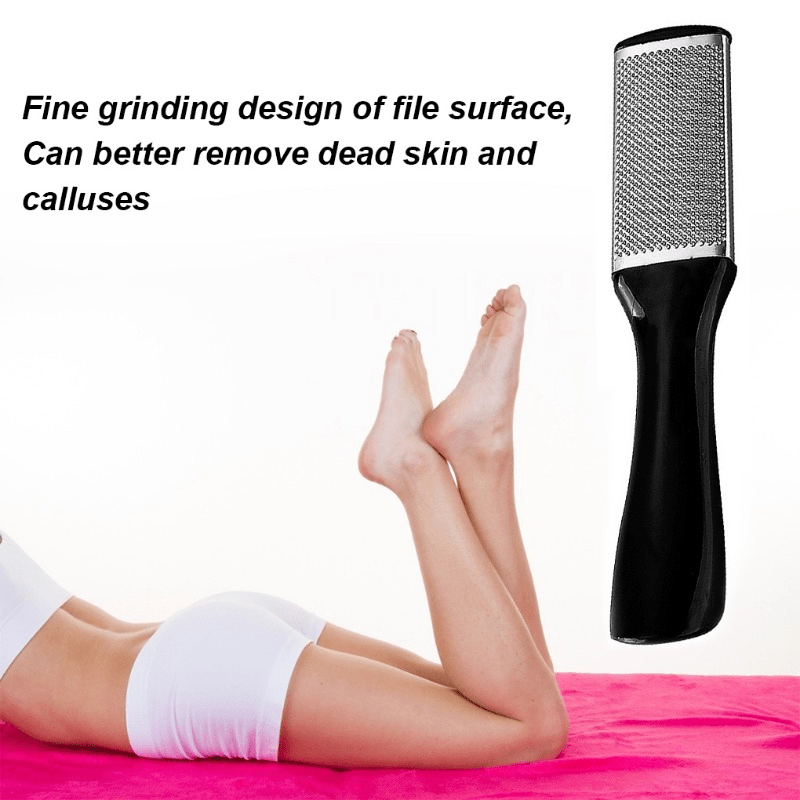 Stainless Steel Foot File Callus Remover with Plastic Handle