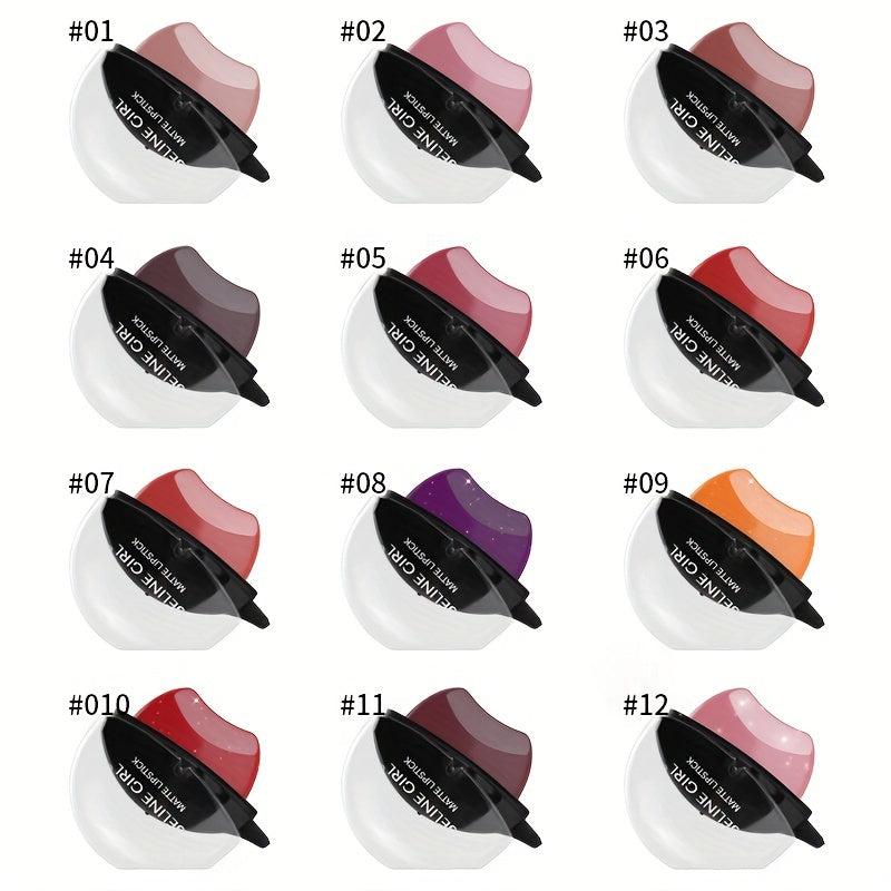Matte Velvet Lip Shape Lip Gloss Non Stick Cup
