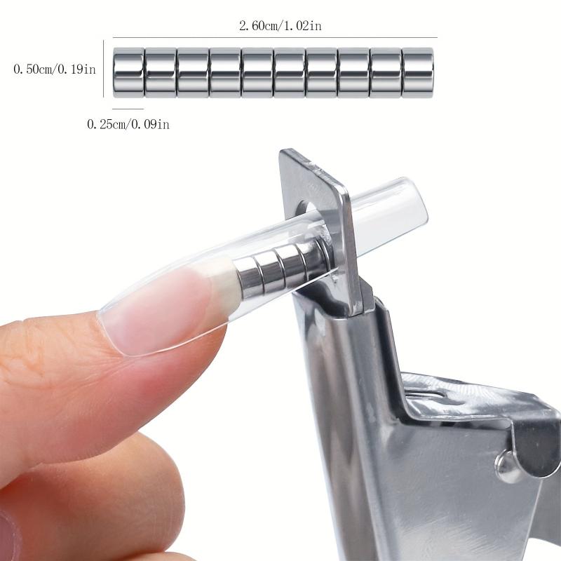 10 Pcs Cat Eye Glue Magnet Nail Art Cylinder Magnet