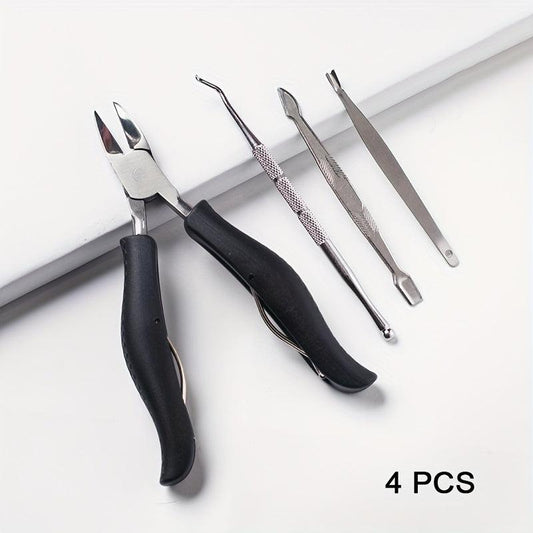 14pcs Stainless Steel Pedicure Set Toe Nail Clippers Ingrown Toenails Nippe