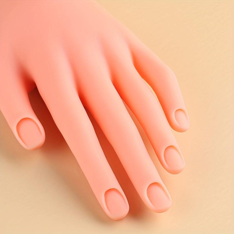 Flexible Silicone Practice Hand for Nail Training