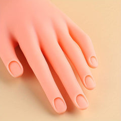 Flexible Silicone Practice Hand for Nail Training