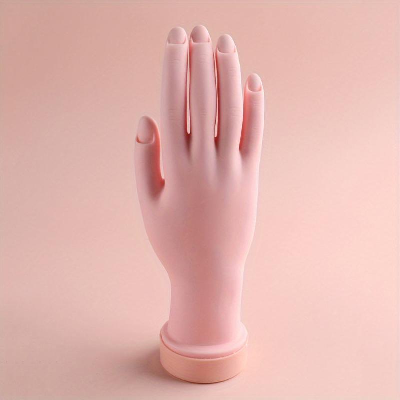 Flexible Silicone Practice Hand for Nail Training