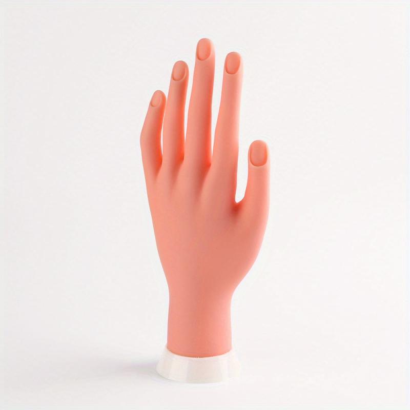 Flexible Silicone Practice Hand for Nail Training
