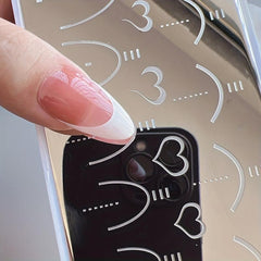 Heart Curve French Stamping Image Plate Manicure DIY Stamp Plate