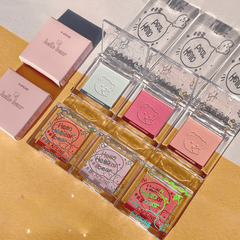 Matte Monochrome Blush Highlighter Palette Natural Milk Apricot