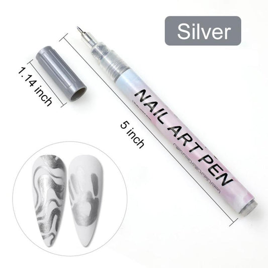 3D Nail Art Pens Nail Point Graffiti Dotting Pen Painting Brush for DIY Nail Art