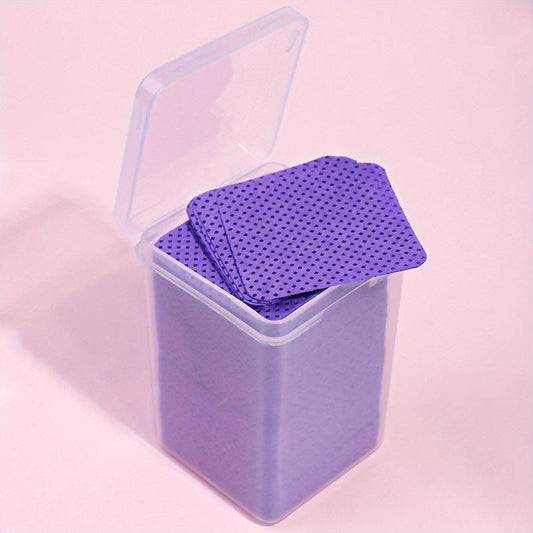 200 PCS Lint Nail Wipes Removal Tool Non Woven Fabric Pink