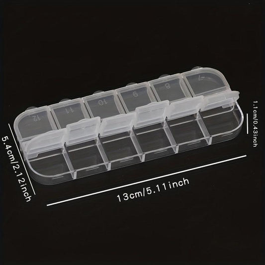 Clear Plastic Jewelry Storage Box Dustproof Organizer