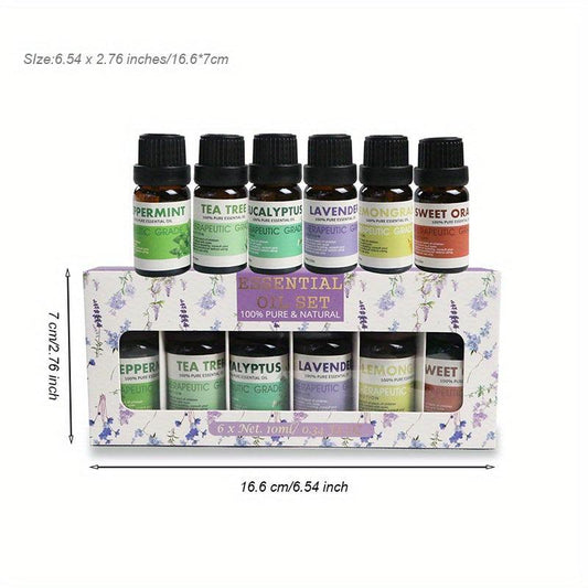 6 Pack Citrus Essential Oil Set 10ml