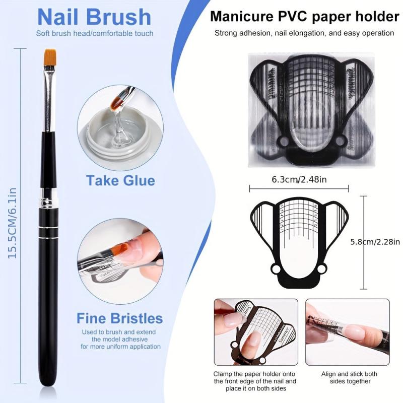 Builder Nail Gel Kit 60g Clear Nail Extension Gel Set