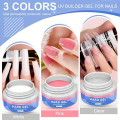 Builder Nail Gel Kit 60g Clear Nail Extension Gel Set