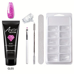 6 Nail Art Extension Glue Set with Tools for Acrylic Nails