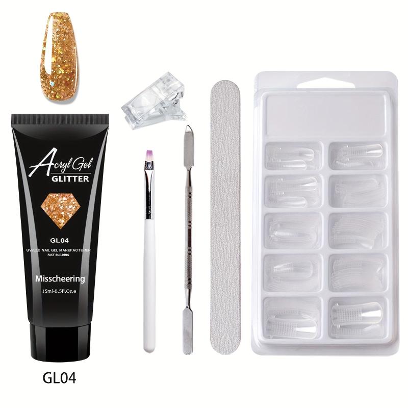 6 Nail Art Extension Glue Set with Tools for Acrylic Nails