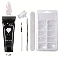 6 Nail Art Extension Glue Set with Tools for Acrylic Nails
