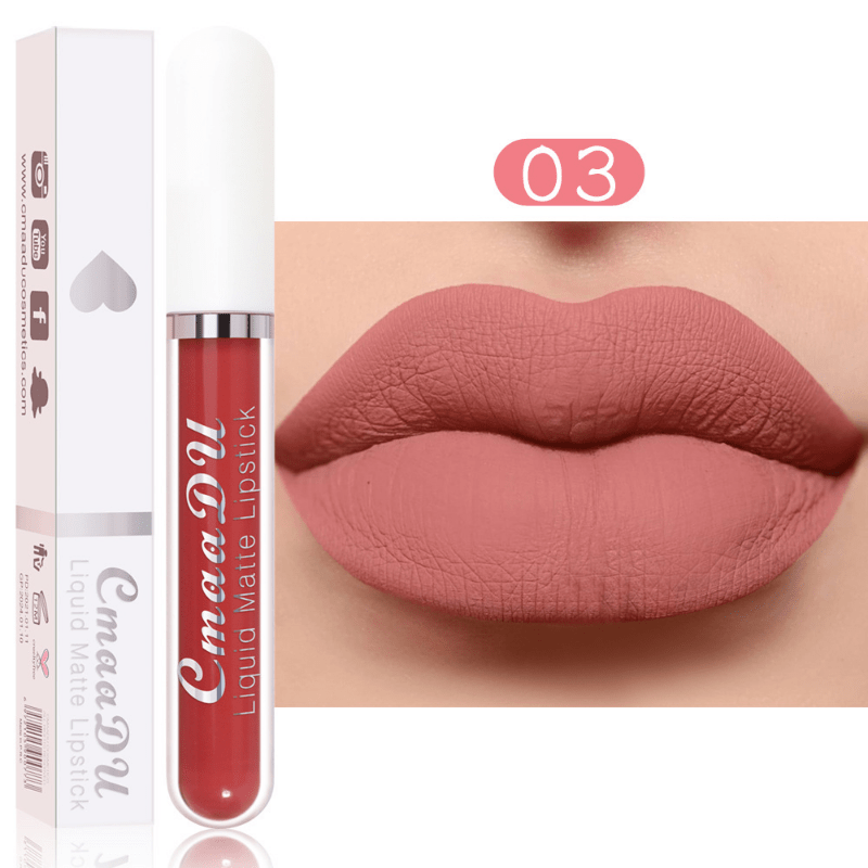 Long Lasting Matte Lipstick in 18 Shades Waterproof