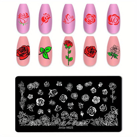 Stainless Steel Nail Stamping Plates for Unique Nail Art Designs