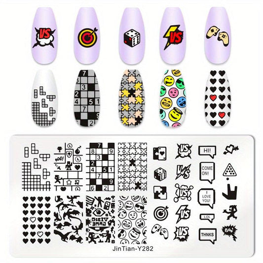 Stainless Steel Nail Stamping Plates - Unique Nail Art