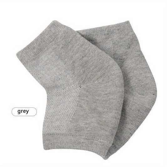 Moisturizing Sleeves 2 Pairs Heel and Toeless Toe Socks for Dry Cracked Feet