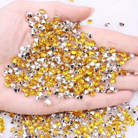 Colorful Glass Crystal Drill Round Rhinestone Nail Decoration Accessories