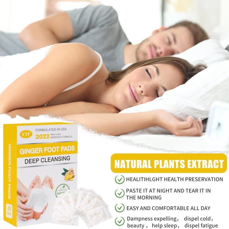 Organic Herbal Ginger Foot Pads Deep Cleansing