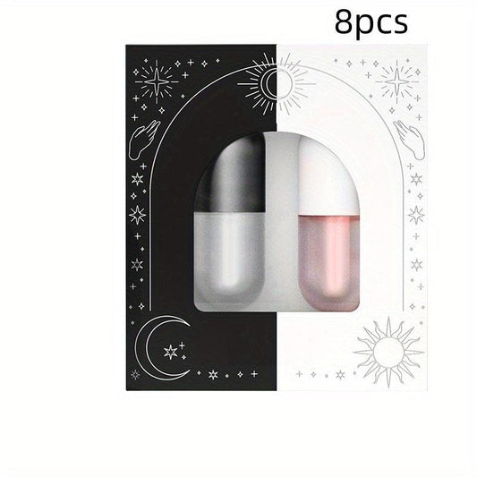 Lip Plumper Set Night Double Effect Lip Care 5ml Box Clear Lip Gloss