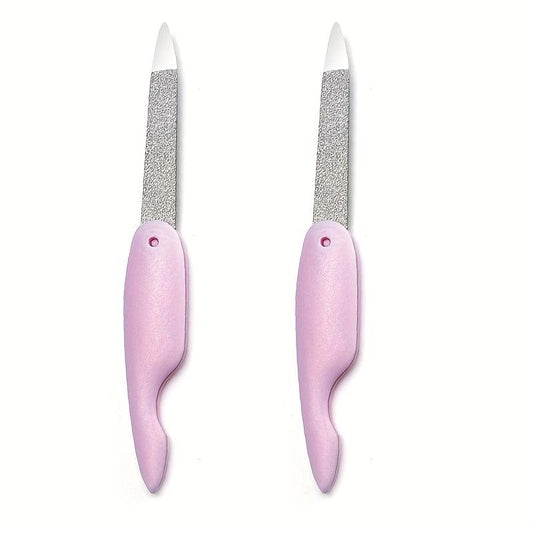 Stainless Steel Folding Nail File Double Sided Professional Tool