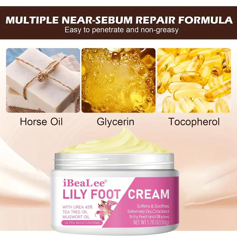 Urea Foot Cream with Mugwort & Tea Tree - Softens & Soothes Dry, Cracked Feet