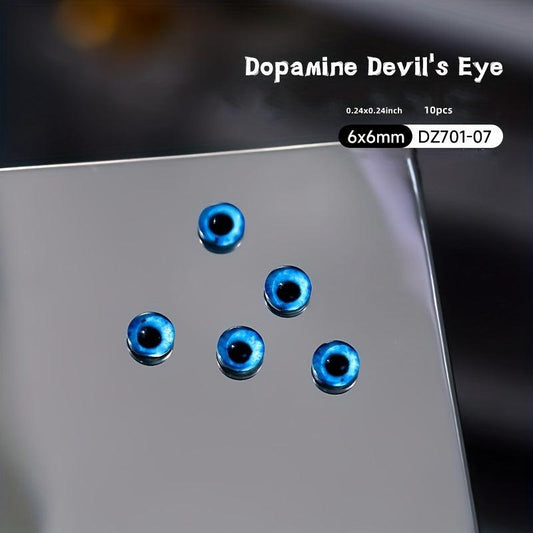10pcs Devil's Eye Nail Art Charms Cat Eye Nail Art Accessories