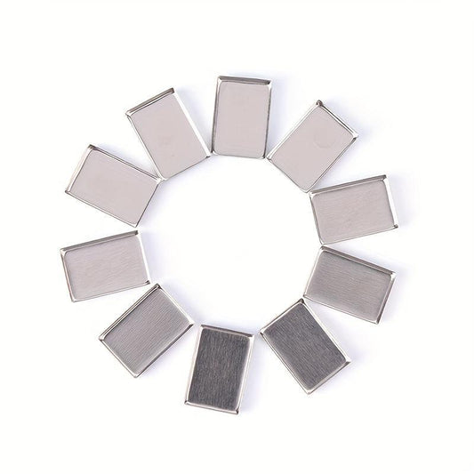 10pcs Aluminum Eyeshadow Pans Travel Storage Empty Tin Cases
