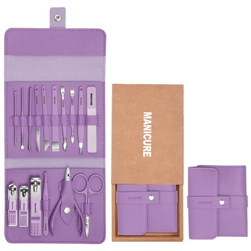 Portable Nail Clippers Set with Travel Case