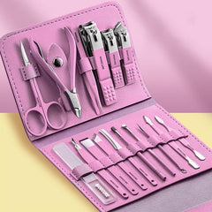 Portable Nail Clippers Set with Travel Case