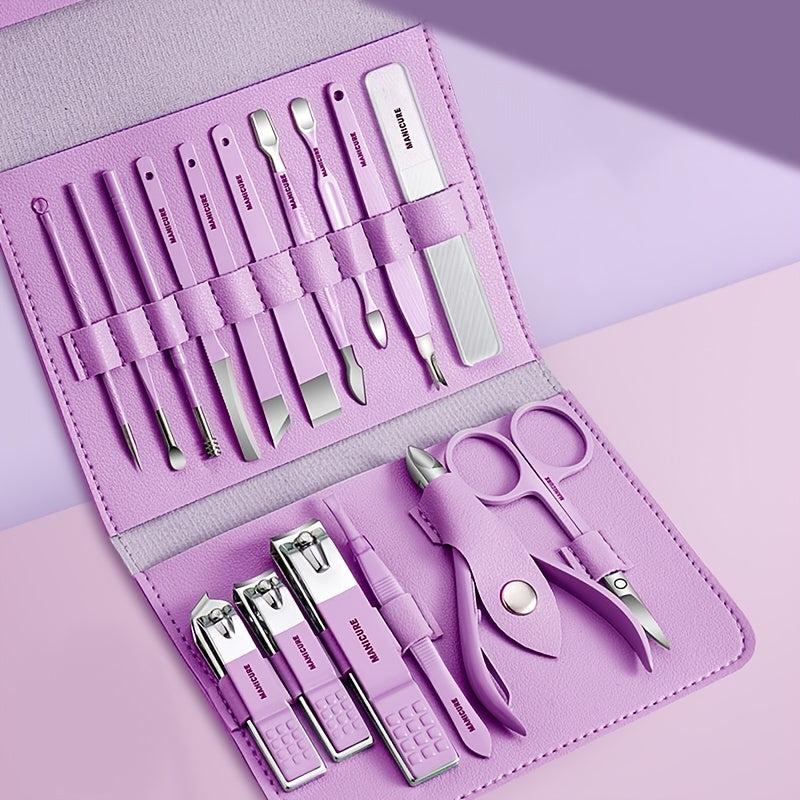 Portable Nail Clippers Set with Travel Case