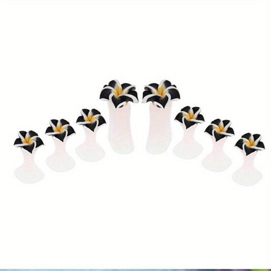 8 Pcs Silicone Toe Separators Flower Toe Spacers Pedicure Dividers