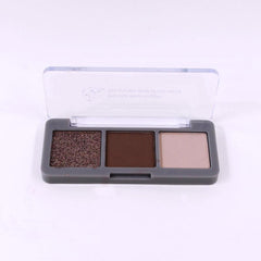 3-in-1 Eyeshadow Palette with Shimmer, Glitter, & Matte Finish