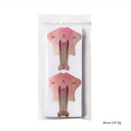 Fish Shape Nail Art Paper Tips 500 Per Bag