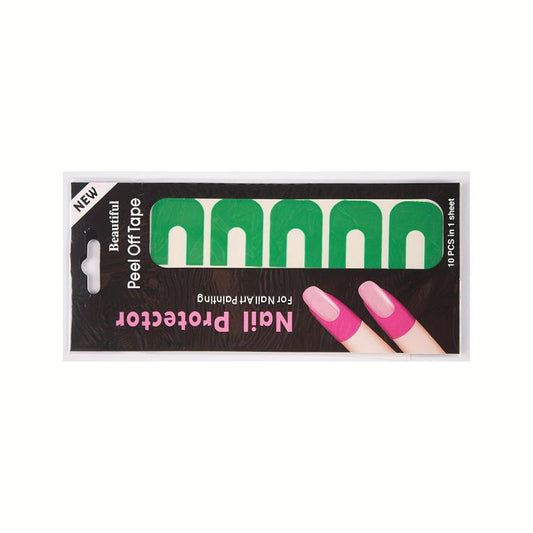 10pcs Anti Spill Nail Polish Protector Stickers for DIY Nail Art
