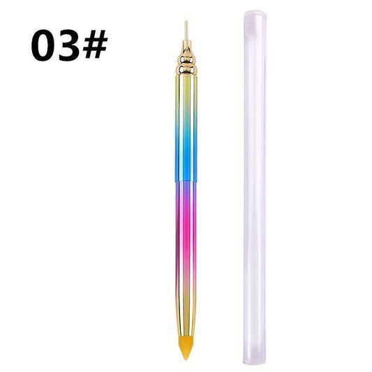1PC Double Manicure Pen DIY Nail Art Pen Gradient Salon Tool