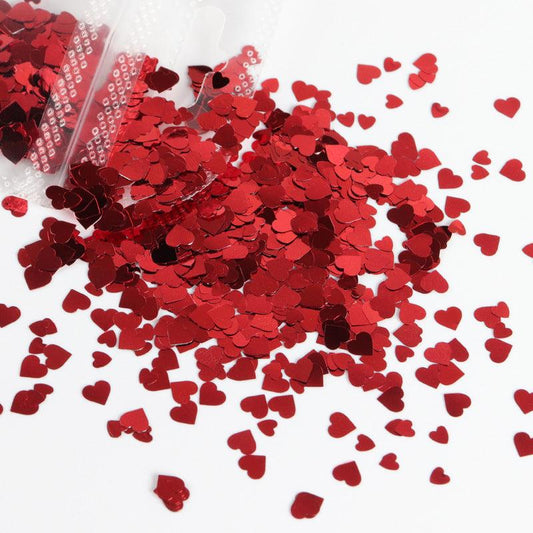 3D Sweet Love Heart Sequins Valentines Art Glitter Charms Nails Decor